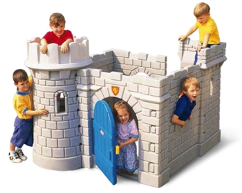 Plastic castle playhouse