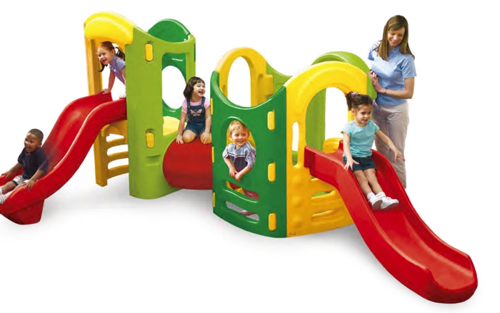Slides and towers toy plastic
