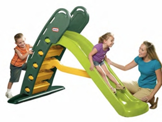 Toy plastic slide