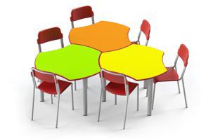 Lav.Metal - Linea Arcobaleno sedie e tavoli per asili nido, scuole materne,  scuole dell'infanzia, baby parking, ludoteche